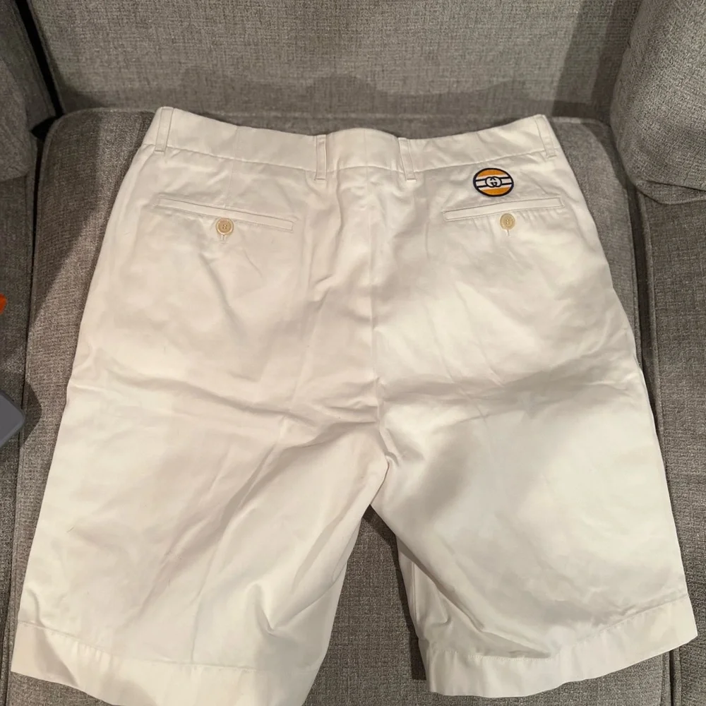 Gucci Men's shorts authentic gucci men's drill shorts dress short with logo